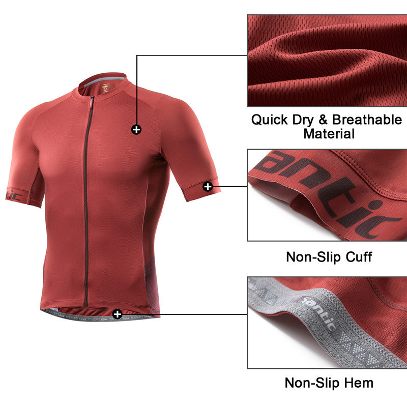 Santic Yorkson Red Cycling Jersey & Genting Cycling Shorts Outfit