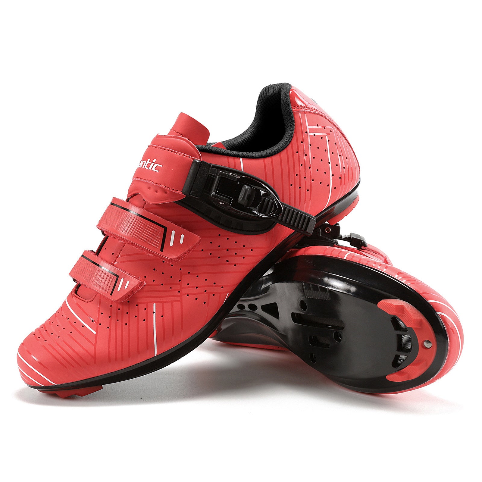 Santic Roadway Red Men and Women Road Cycling Shoes