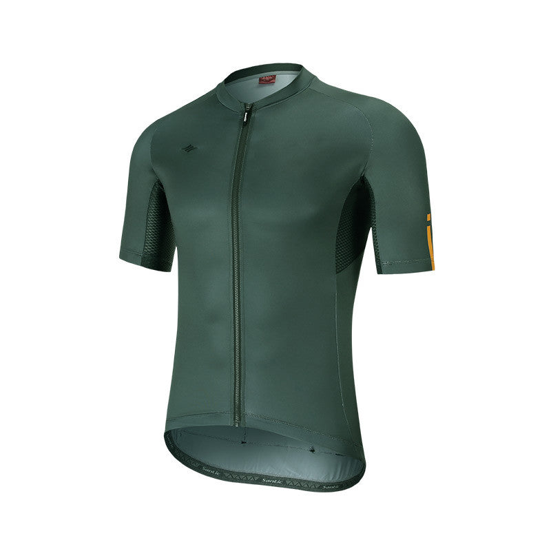 Olive green cycling outlet jersey