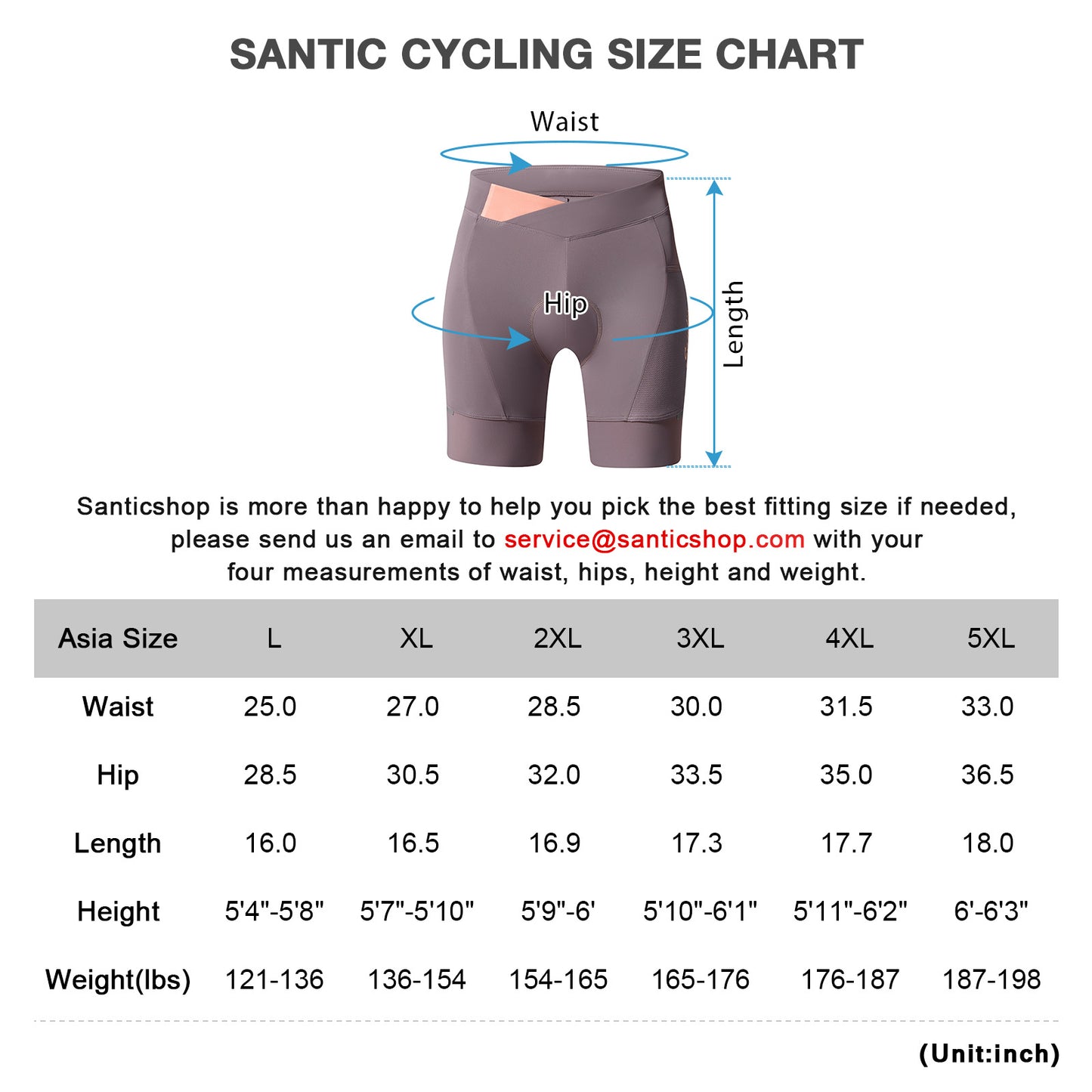 Santic Womens Bike Shorts Padded Cycling Shorts Purple