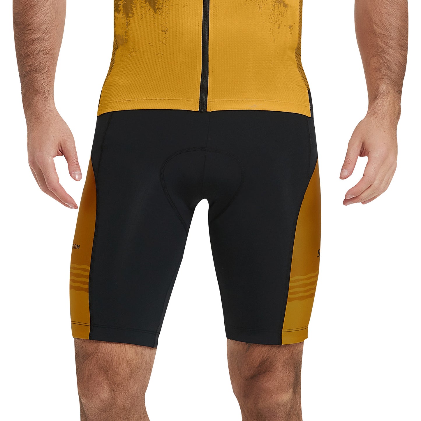 Santic Men's Cycling Jersey Short Sleeves Breathable Tan