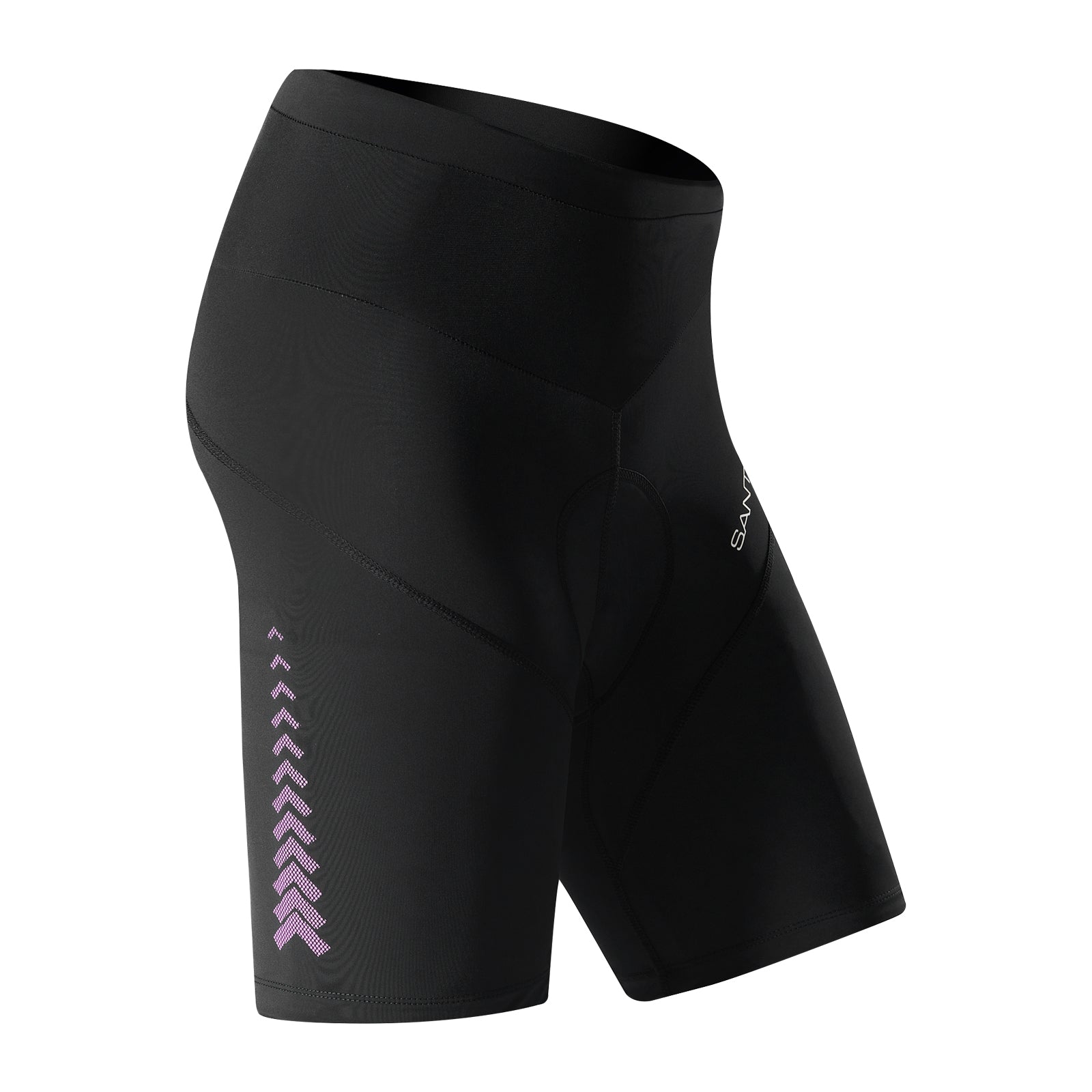  Santic Cycling Shorts with Padded Women 5 Inseam Bike Short  Cross Waist Athletic Underwear Indoor Spin Endurance Black XS : Clothing,  Shoes & Jewelry