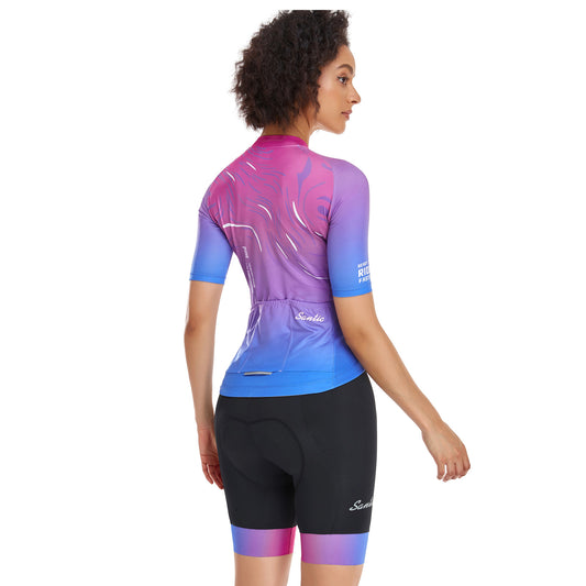 Santic Cloud Fan Womens Cycling Shorts Padded Pink