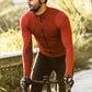 Santic Universal Red Men Cycling Jersey Long Sleeve