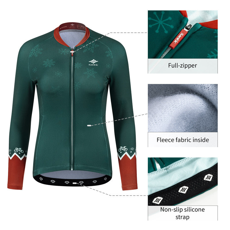 Santic Customize Christmas Winter Cycling Jersey