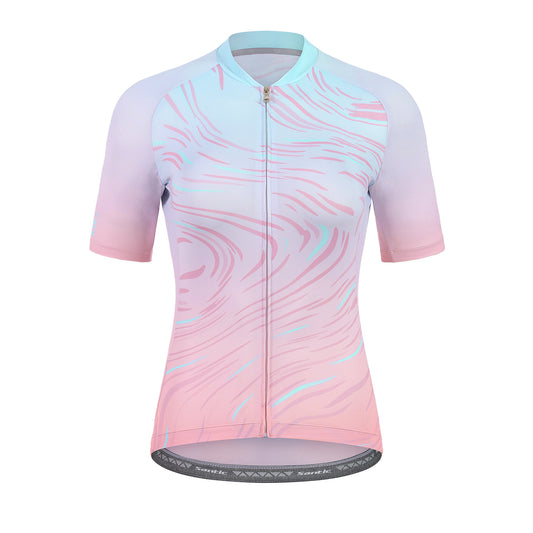 Santic Sight Fan  Womens Cycling Jersey Short Sleeves Pink