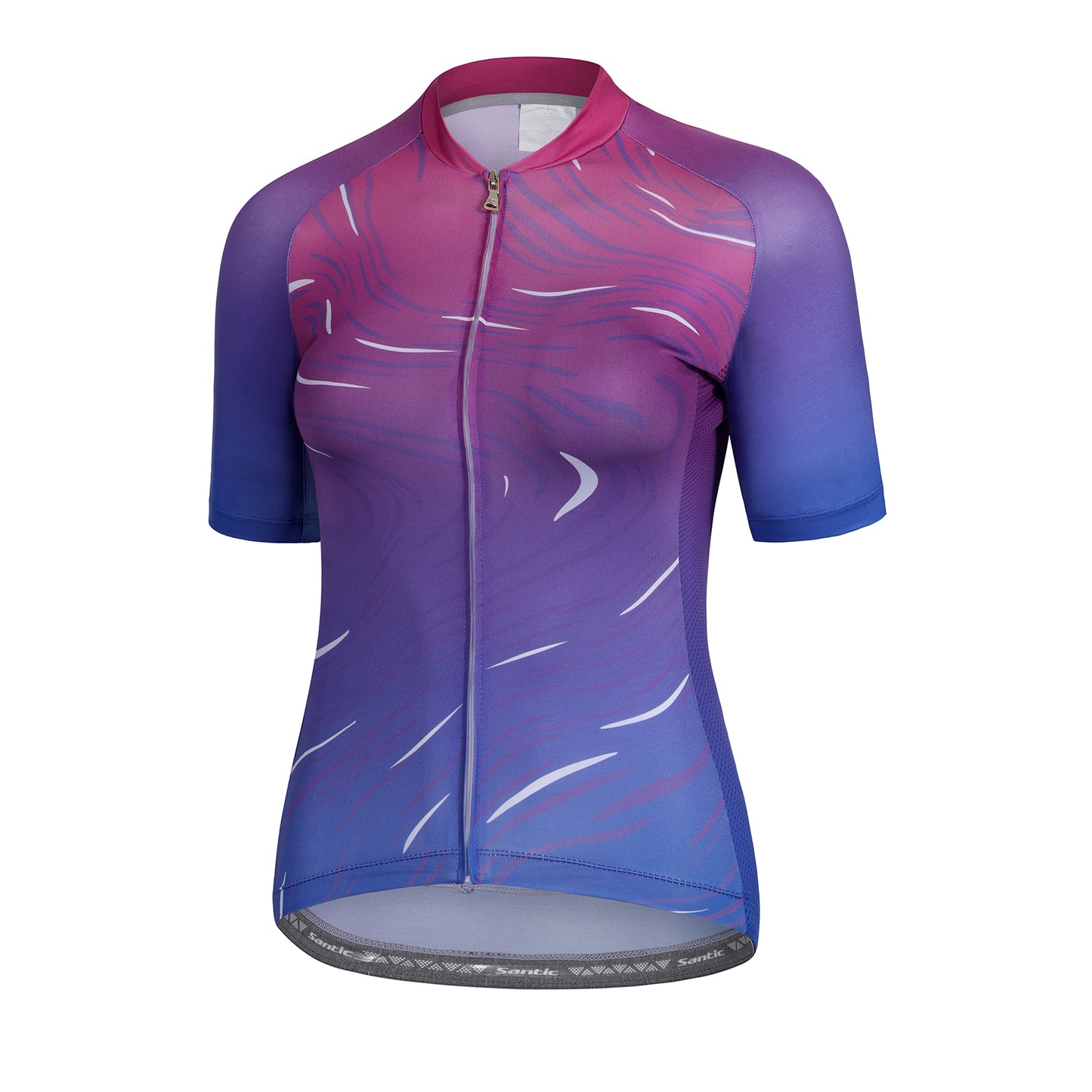 Santic Sight Fan  Womens Cycling Jersey Short Sleeves Purple