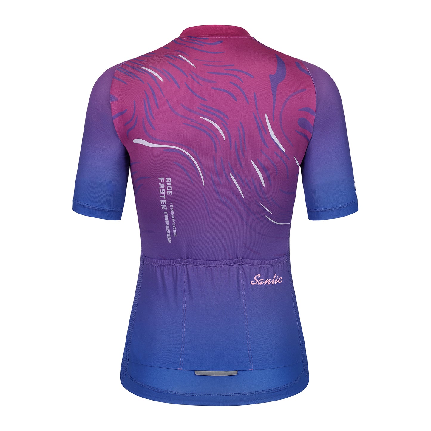 Santic Sight Fan  Womens Cycling Jersey Short Sleeves Purple