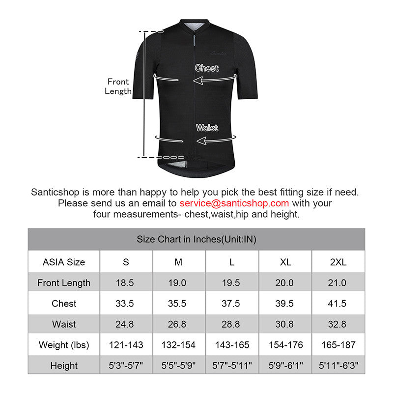 Santic Bourre Black Men Cycling Jersey