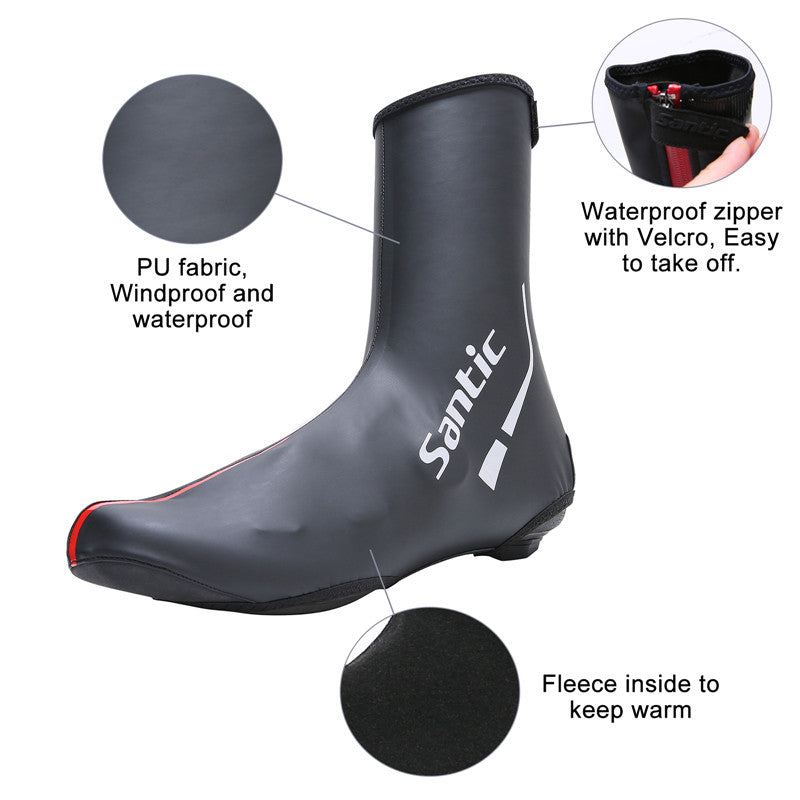 Santic Windproof Shoe Covers Fleece