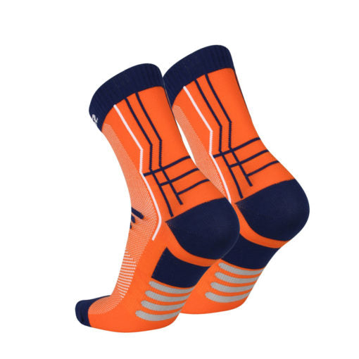 Santic MoveWay Orange Men Women Cycling Socks Free size 2 pairs