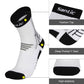 Santic MoveWay White Men Women Cycling Socks Free size 2 pairs