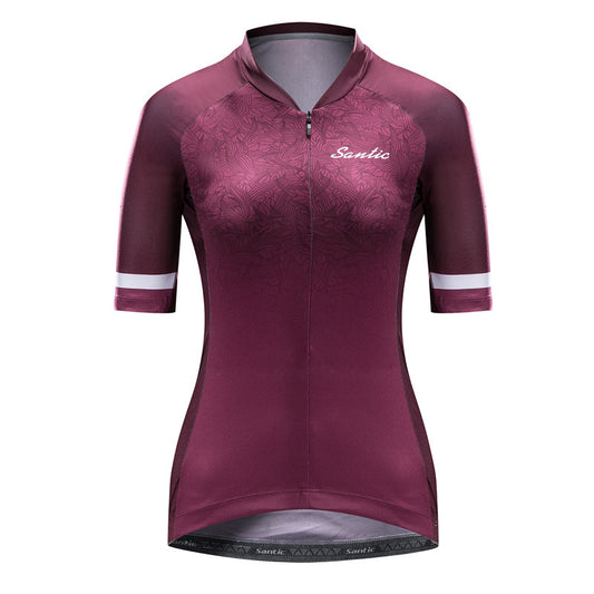 Santic Andrea Pink Women Cycling Jersey Short Sleeve