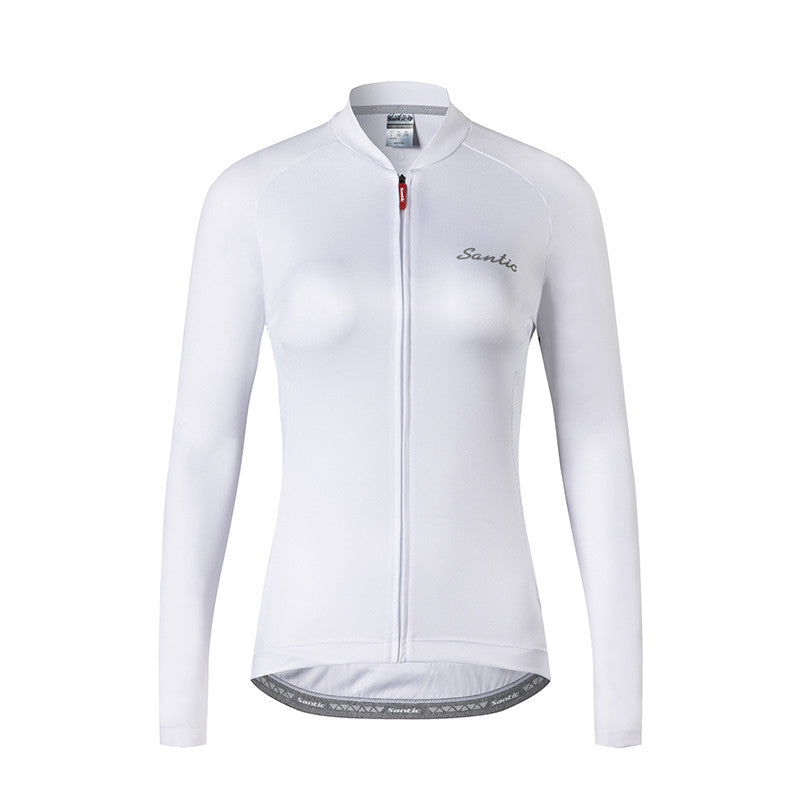 Santic Light Miss White Women jersey Long Sleeve