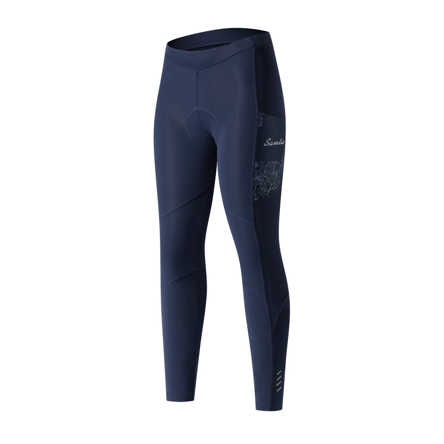 Santic Navy Women's Cycling Pants 4D Padded Bicycle Tights – Santicshop