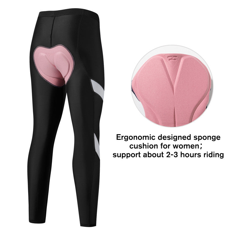 Ladies Cycling Tights Padded Compression Women Leggings Cycle Trousers S to  XXL