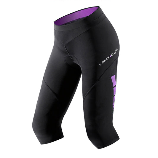 Santic Alita Purple Women Padded Cycling Shorts