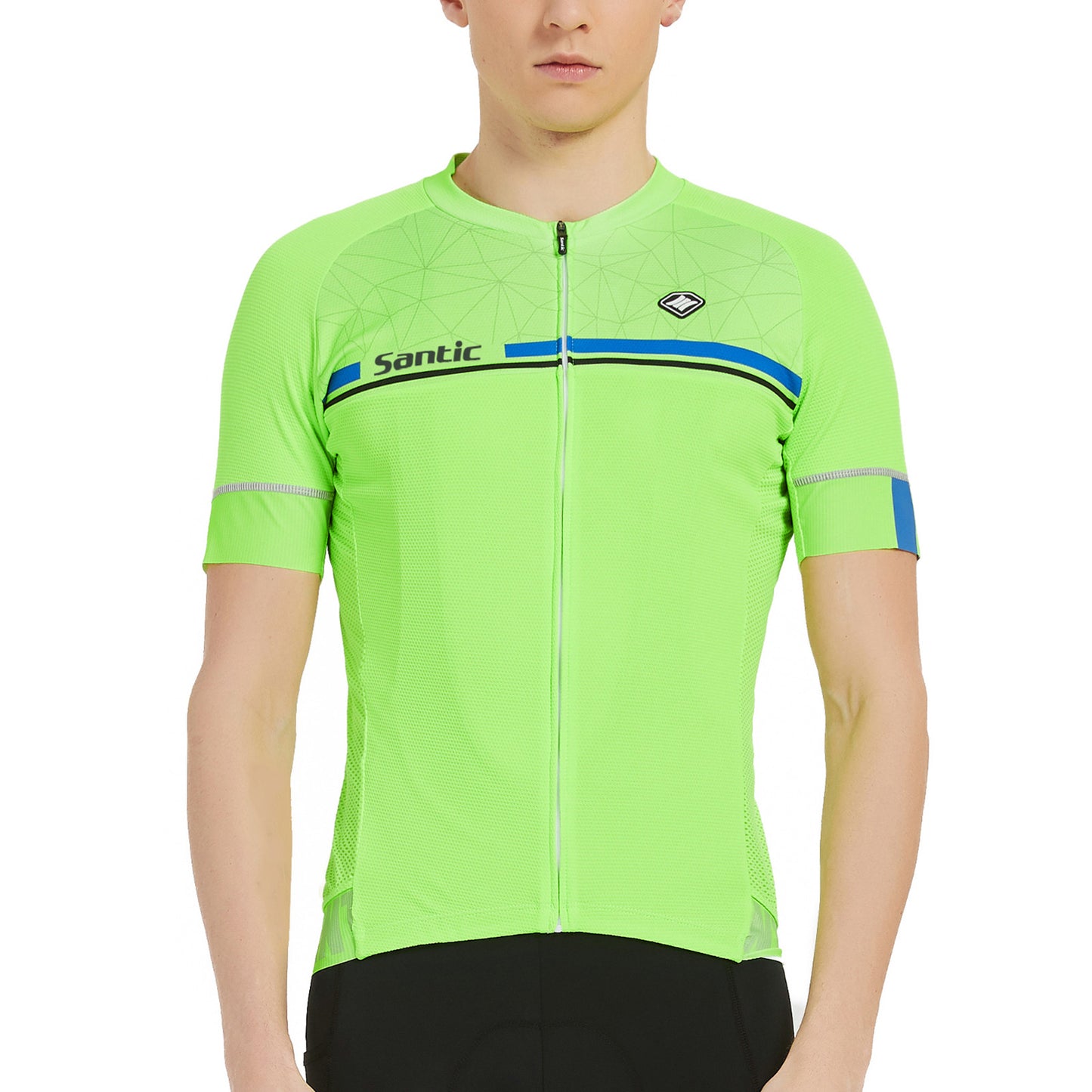 Santic Kamen Lightgreen Men Cycling Jersey Short Sleeve