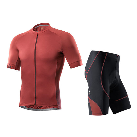 Santic Yorkson Red Cycling Jersey & Genting Cycling Shorts Outfit