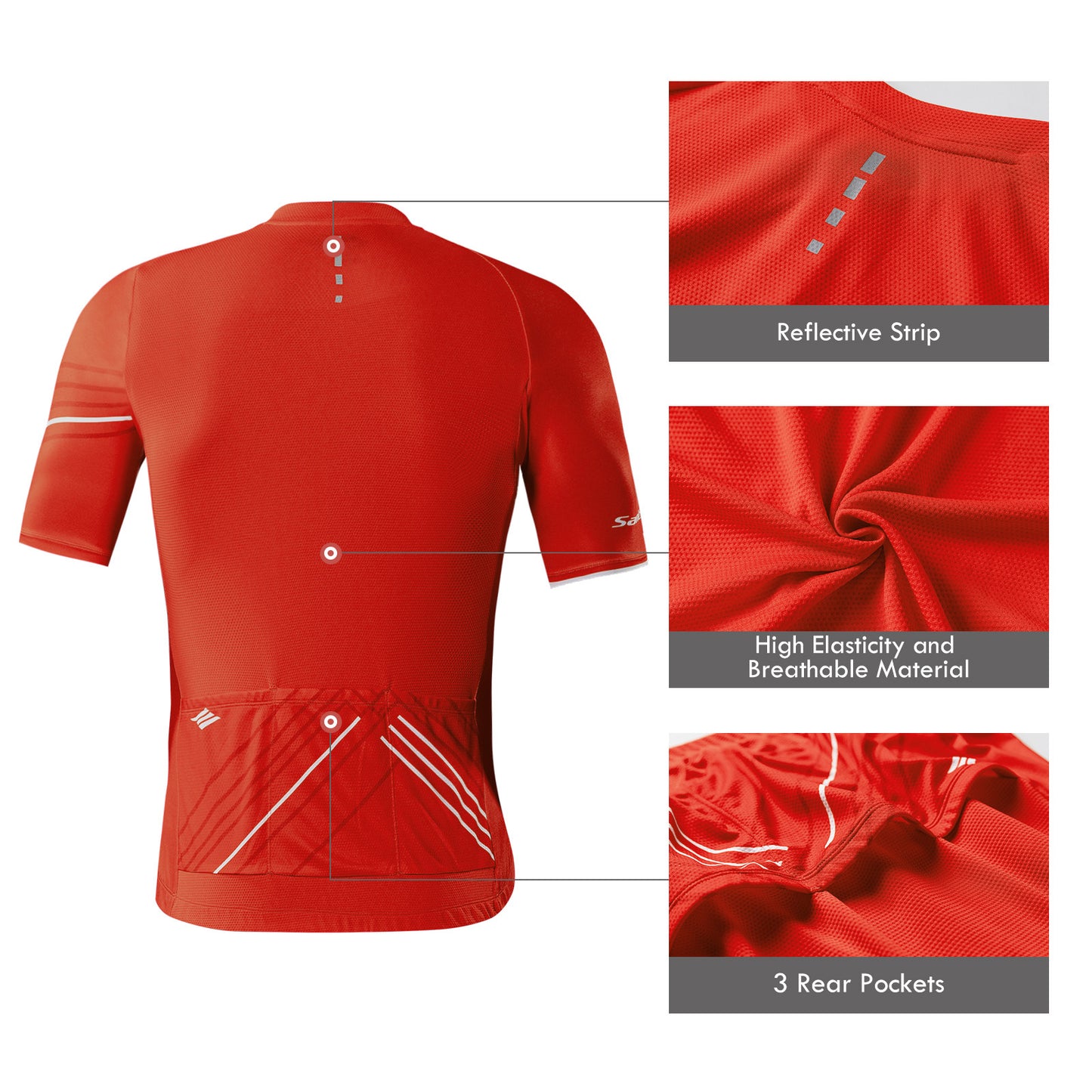 Santic Gelato Red Men Cycling Jersey