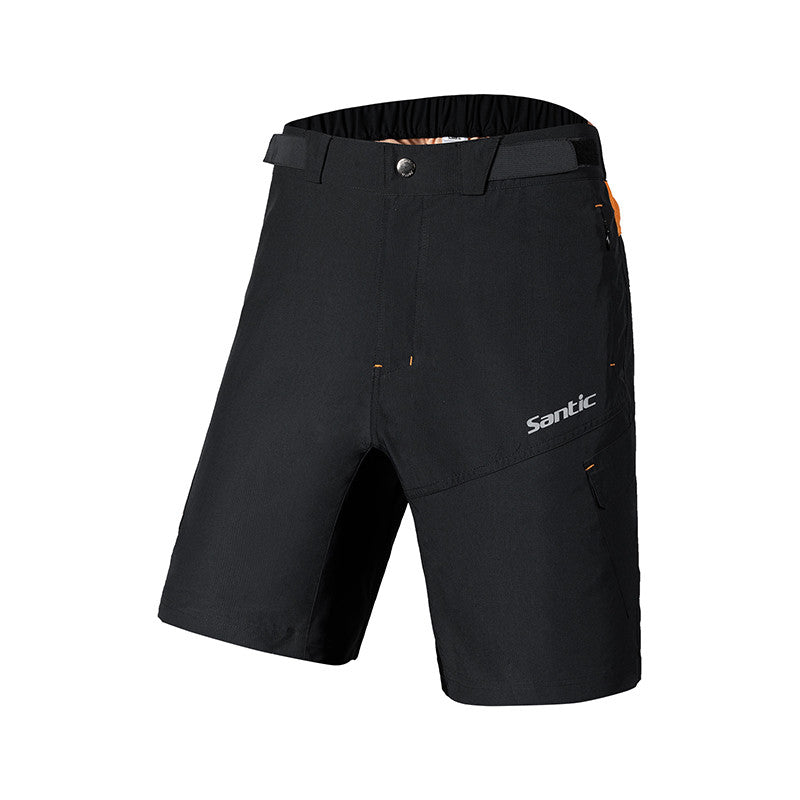 Santic Peak Time Black Men’s Mountain Bike Shorts Loose Fit MTB Shorts No Padded