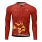 Santic Ares Men’s Cycling Jersey Bike Jersey Long Sleeve Red