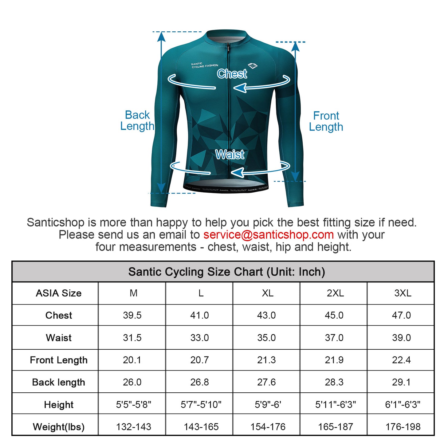 Santic Ares Men’s Cycling Jersey Bike Jersey Long Sleeve Green