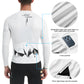 Santic Ares Men’s Cycling Jersey Bike Jersey Long Sleeve White