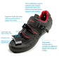Santic RoadTour Black & Red Mens Lockless Cycling Shoes Cleats not Compatible