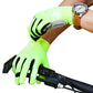 Santic Lance Men Green Cycling Gloves Full Finger