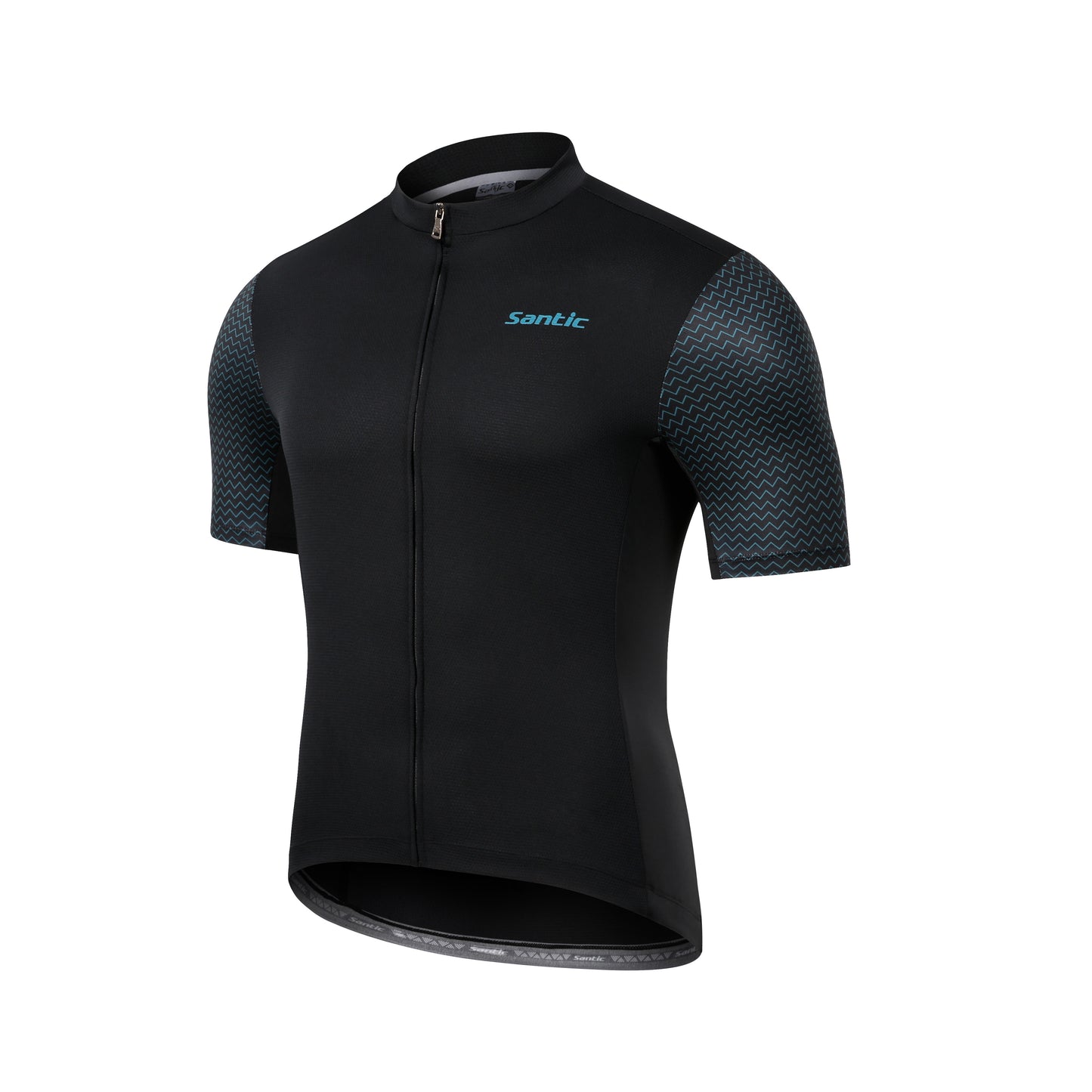 Santic Men Cycling Jersey Short Sleeve Black