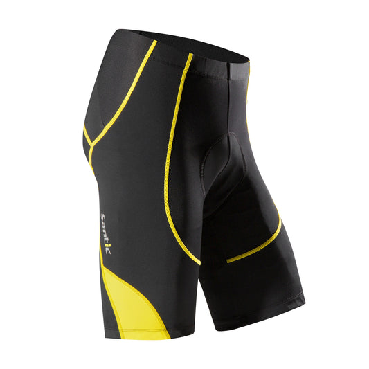 Santic Genting Yellow Men Padded Cycling Shorts