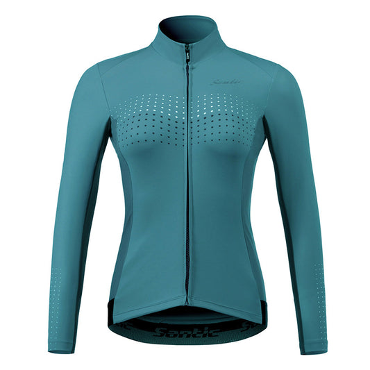 Santic Taki Cycling Jersey Women Long Sleeve Blue