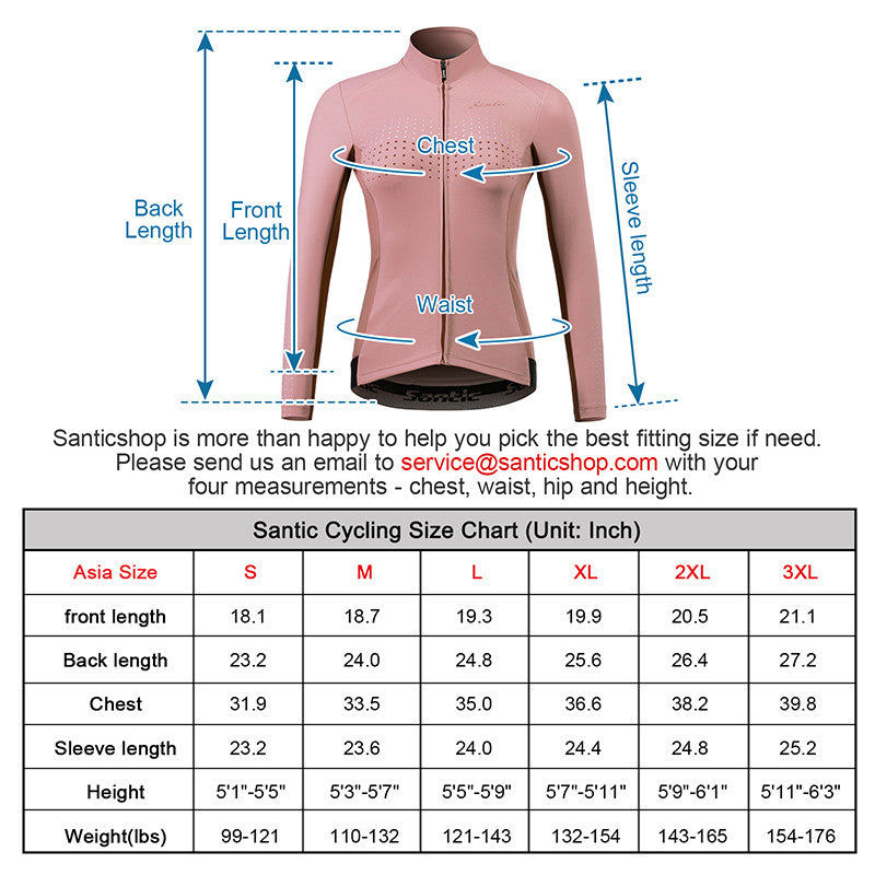 Santic Taki Cycling Jersey Women Long Sleeve Pink