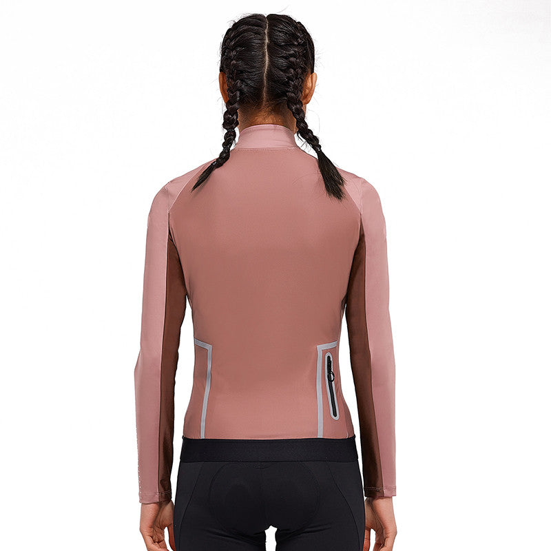 Santic Taki Cycling Jersey Women Long Sleeve Pink