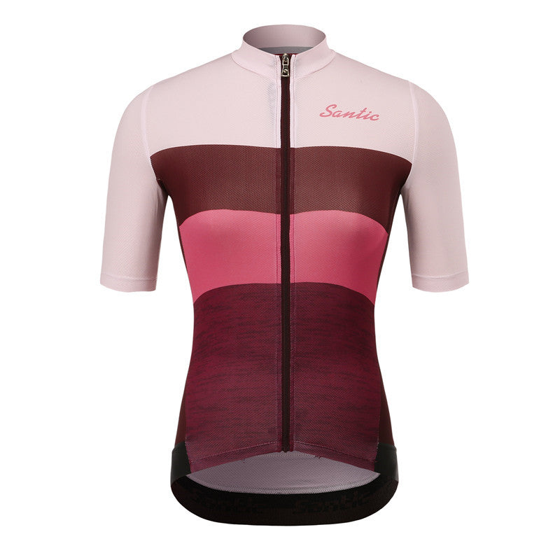 Santic JS Pink Women Cycling Jersey Short Sleeve