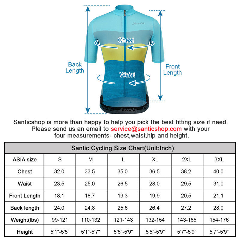 Santic JS Green Women Cycling Jersey Short Sleeve