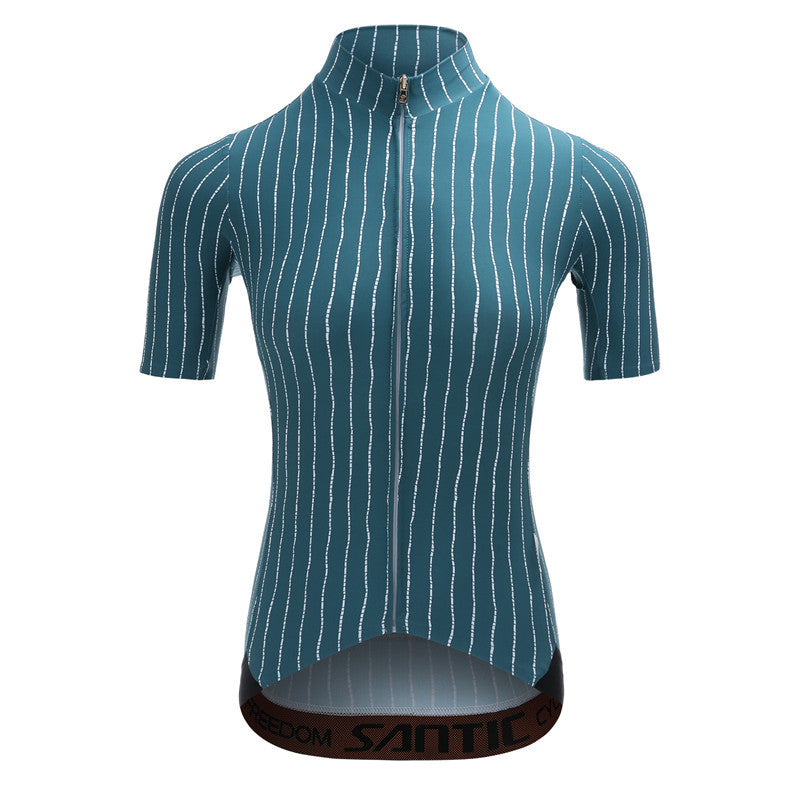 Santic Amor Women Cycling Jersey Short Sleeve with Cap