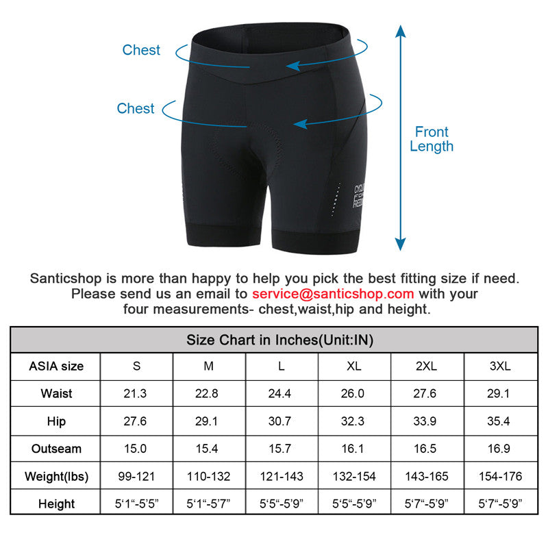 Santic Monet Black Women Padded Cycling Shorts