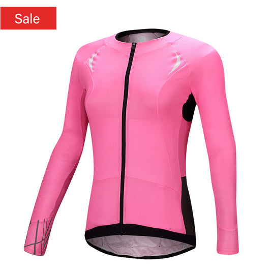 Santic Eyre Pink Women Jersey Long Sleeve