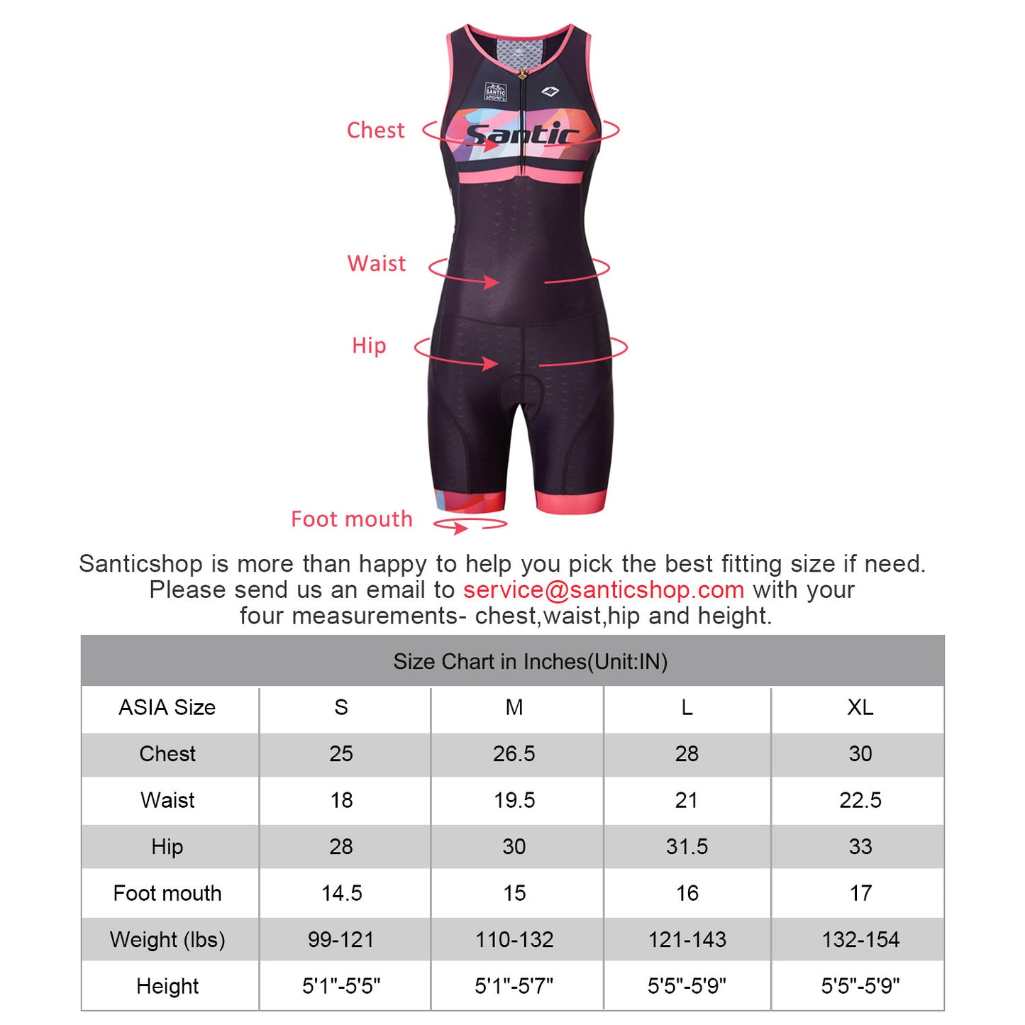 Santic Aussie Women Triathlon Overall Sleeveless