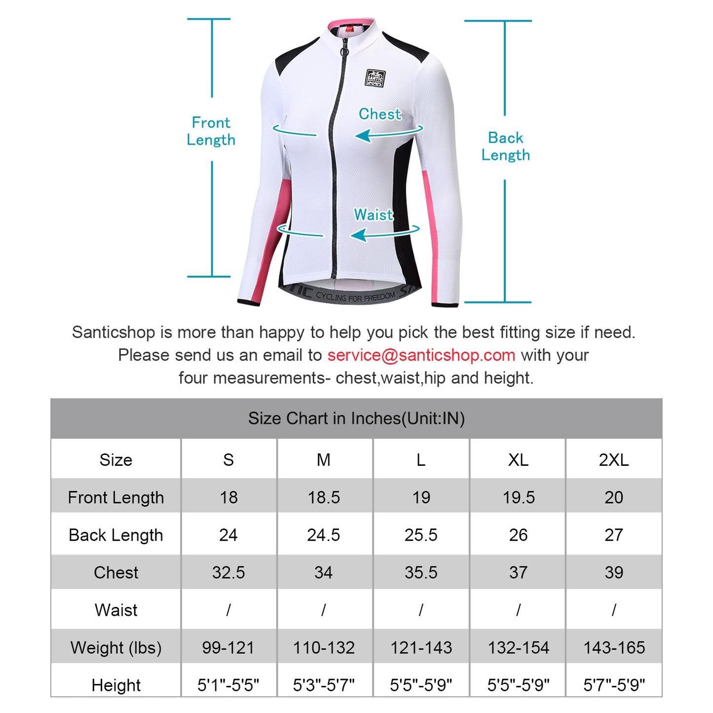 Santic Guardian Angel Women Jersey Long Sleeve