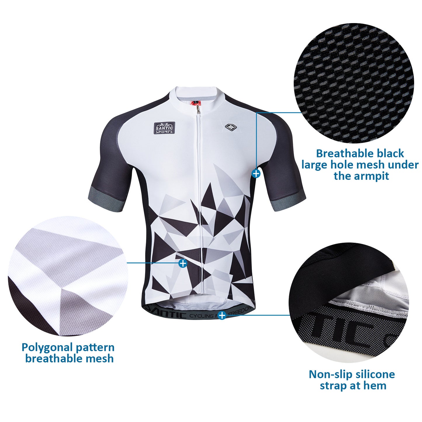 Santic Baffin Men Cycling Jersey Breathable