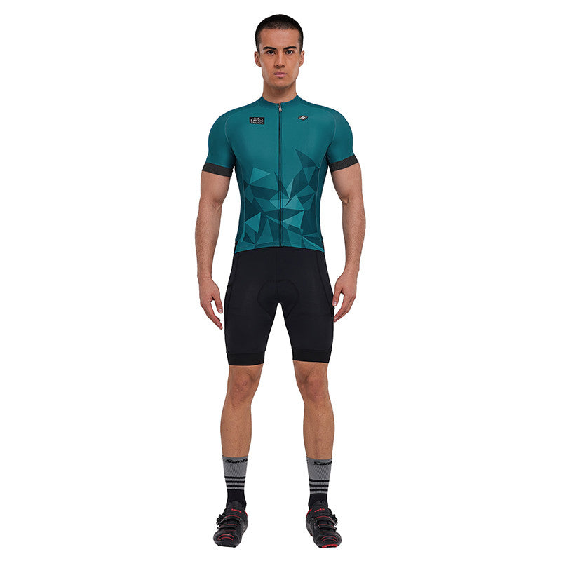 Santic Baffin Green Men Cycling Jersey Short Sleeve