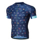 Santic Yadin Blue Men Cycling Jersey Short Sleeve
