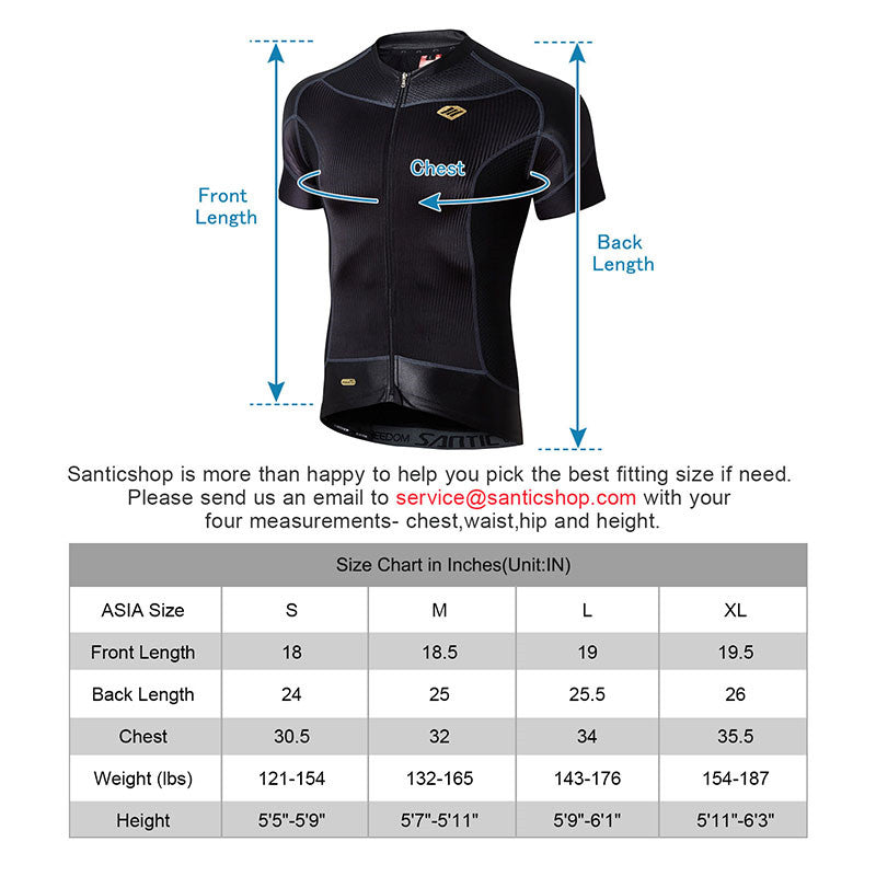 Santic Jindu Black Men Jersey Short Sleeve