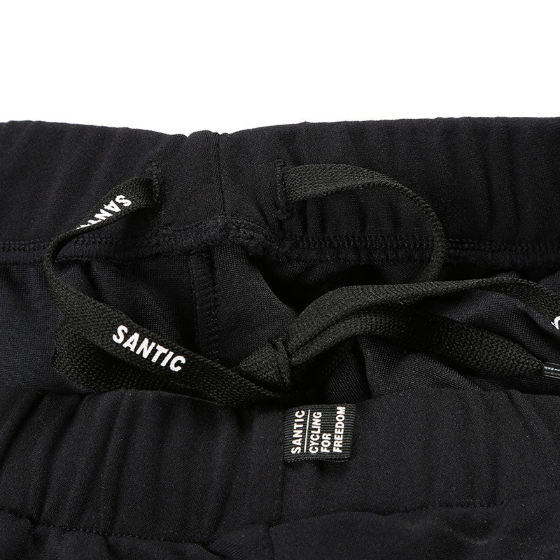 Santic James Ⅱ Black Men Cycling Pants with fleece