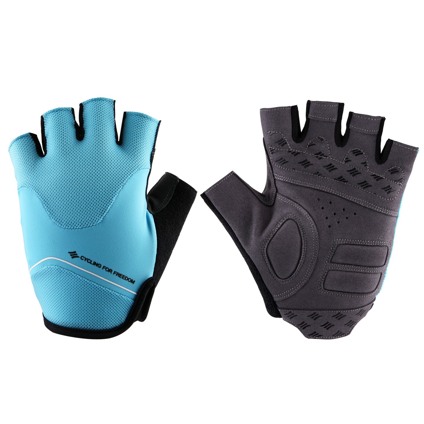 Santic Nicolai Men Blue Cycling Gloves