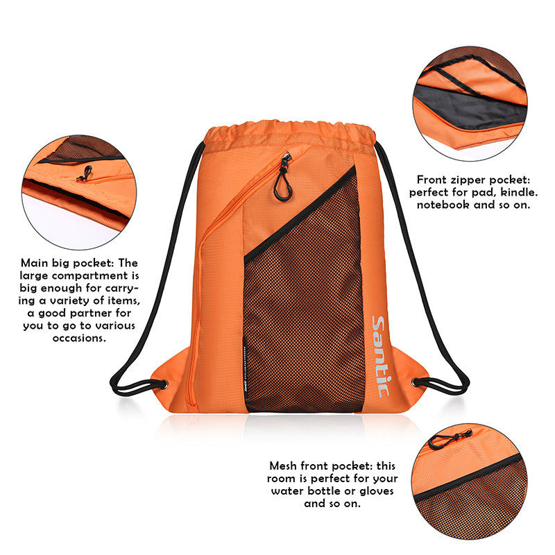 Santic Orange Cycling Bike Flodable Lightweight Backpack