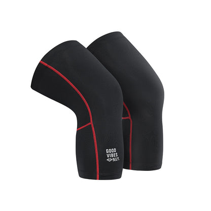 Santic Cycling Knee Compression Sleeve for Men and Women-Black & Red
